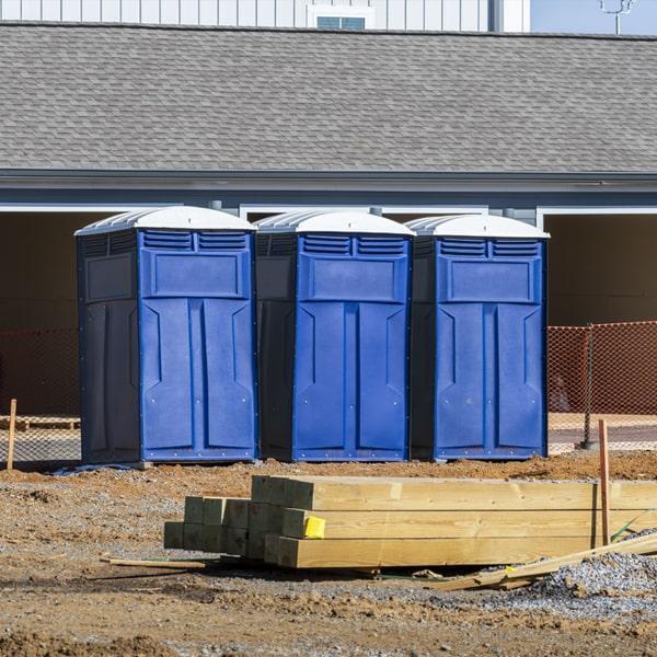 Heavy-duty construction site porta potty in Meridian, Mississippi
